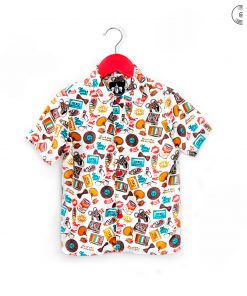 Camisa para niños con diseño de Rock . Tallas de 2 a 6 años