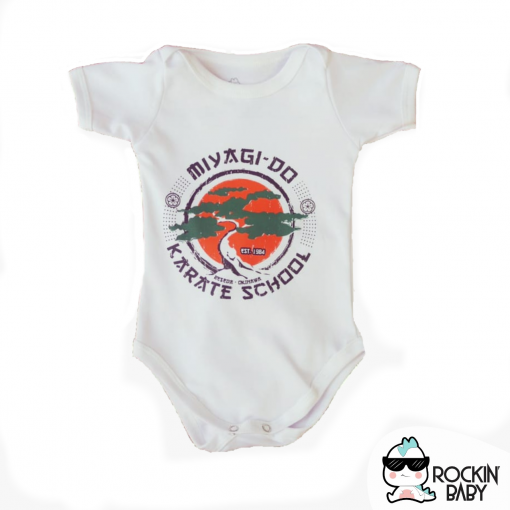 Bodie para bebe con diseño de Miyagi dojo