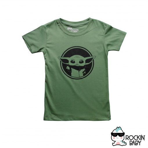 Polo manga corta Rockin baby con imagen de baby yoda