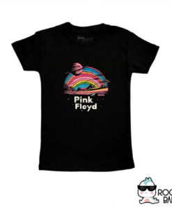 Polo negro manga corta  Pink Floyd