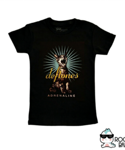 Polo negro Manga corta Deftones ( gato)