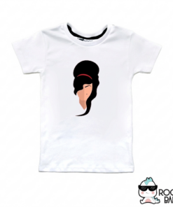 Polo Blanco manga corta Amy Winehouse
